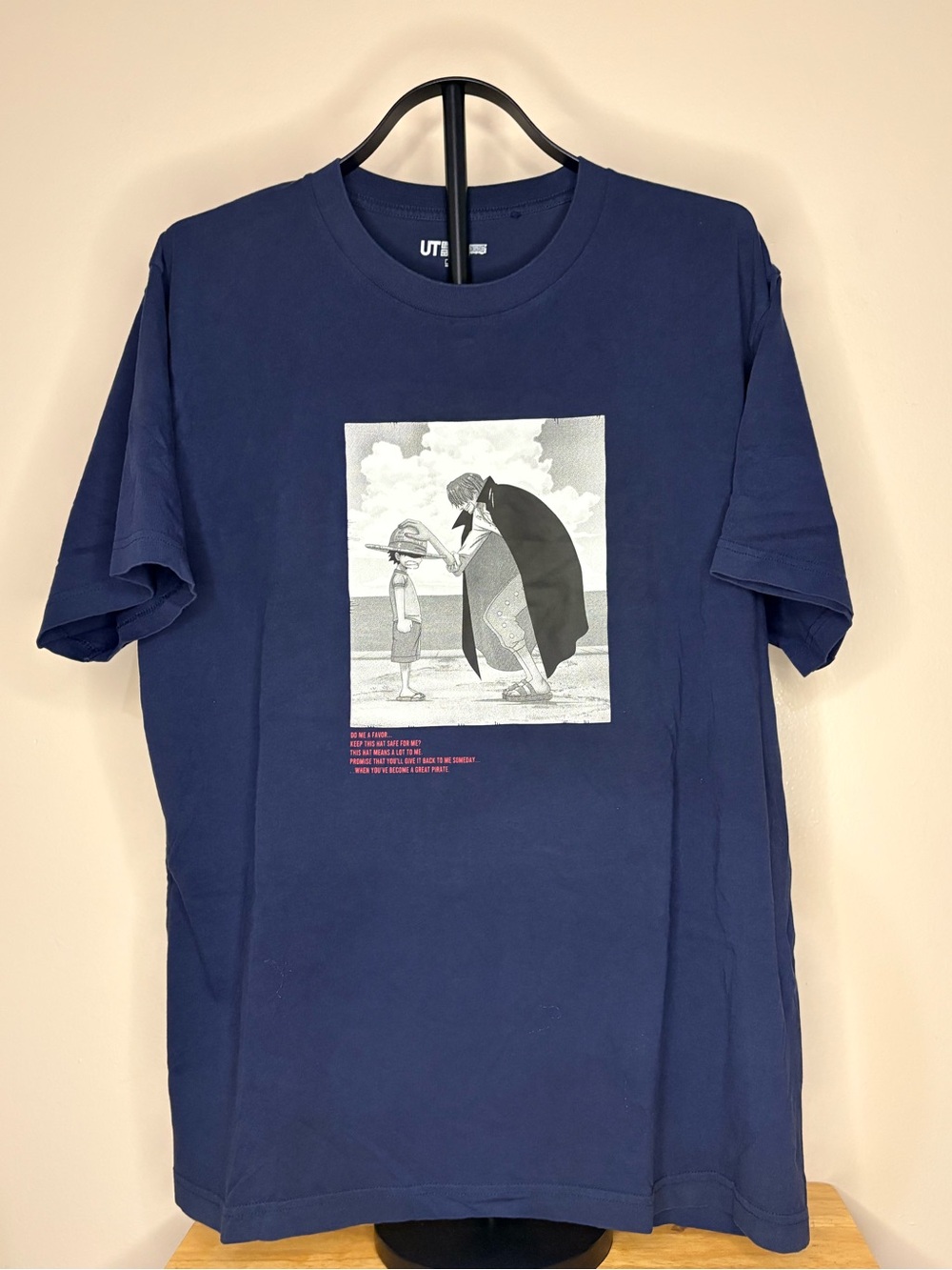 Uniqlo One Piece Graphic Navy Short-Sleeve Men's T-Shirt